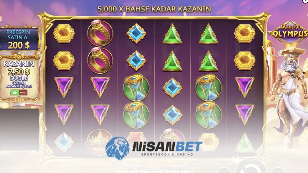 Nisanbet gates of olympus oyunu